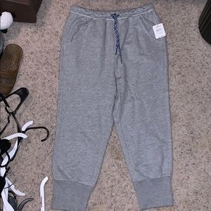Free People Gray Cropped Sweats with Cute Tie!!!